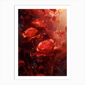 Red Roses Art Print