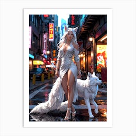 White Wolf 1 Art Print