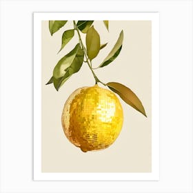 Gold - Orange Art Print