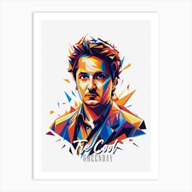 Greenday Tré Cool 2 Portrait Music Icon Style WPAP Pop Art Art Print