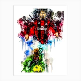 Genaro Gattuso Milan Fc Art Print