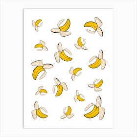 Bananas Pattern Art Print