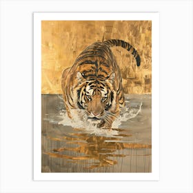 Tiger Running 1 Art Print