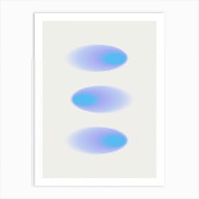 Blue Spheres Art Print