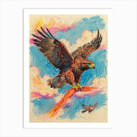 Eagle In Flight 6 Art Print