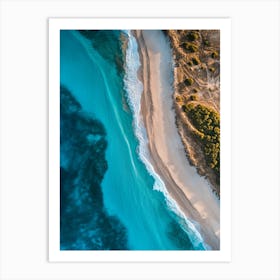 Aerial View Of A Beach 96 Art Print