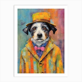 Barkdel Whimsy; A Dog'S Oil Painted Style Art Print