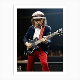 angus young 2 Art Print