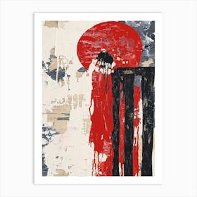 'The Red Wall' Art Print