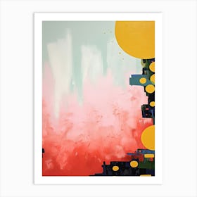 Pop Colour Abstract Painting 8 Art Print