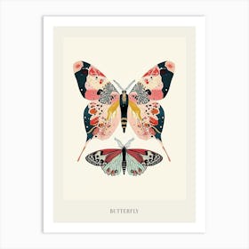 Colourful Insect Illustration Butterfly 26 Poster Art Print