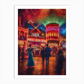 Paris At Night Art Print