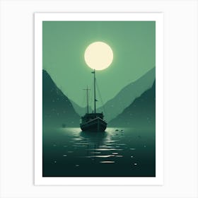 Boat In The Water 2 Art Print