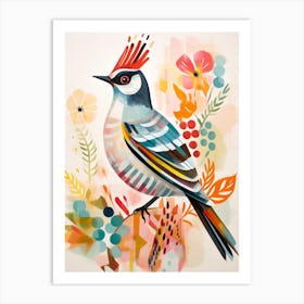 Bird Painting Collage Cuckoo 1 Art Print