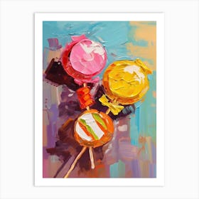 Candies Oil Painting 1 Art Print