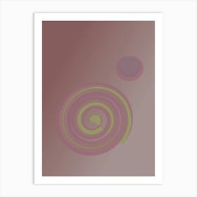 Abstract Swirls in Pink Art Print