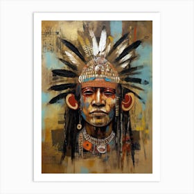Soulful Echoes: Capturing the Heartbeat of Natives Art Print