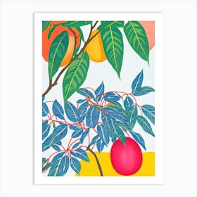 Grapefruit Tree Eclectic Boho Art Print