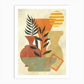 Vases And Plants 10 Art Print