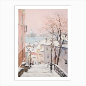 Dreamy Winter Painting Helsinki Finland 3 Art Print