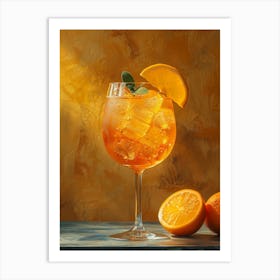 Aperol Spritz Orange 5 Art Print