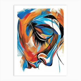 Abstract Of A Woman'S Face 19 Art Print