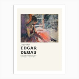 Museum Poster Inspired By Edgar Degas 1 Art Print