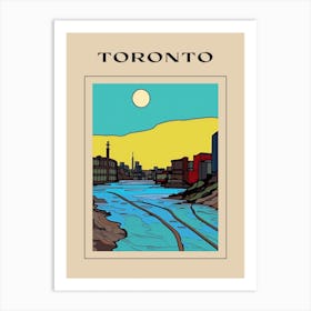 Minimal Design Style Of Toronto, Canada 2 Poster Art Print