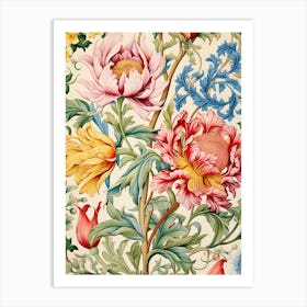 Peonies On A Branch Art Print