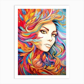 I'm colourful Art Print