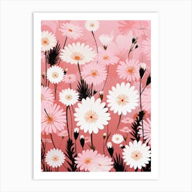 Daisy Flowers 2 Art Print