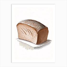 Buckwheat Bread Bakery Product Quentin Blake Illustration 4 Art Print