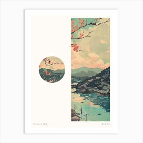 Nagasaki Japan 1 Cut Out Travel Poster Art Print