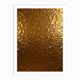 Gold Textured Background Art Print