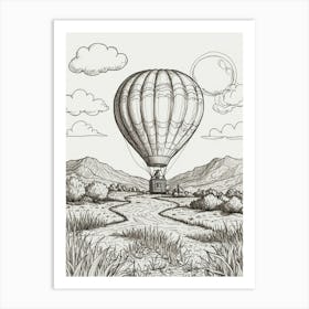 Hot Air Balloon 3 Art Print