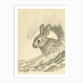 Beveren Rabbit Drawing 3 Art Print