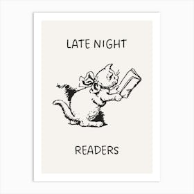 Late Night Readers Poster Art Print