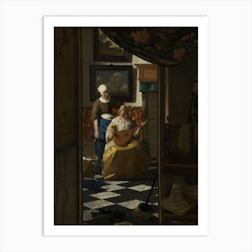 Johannes Vermeer The Love Letter Art Print