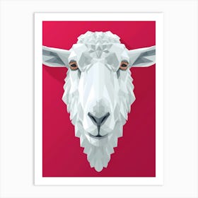 Sheep Head Art Print