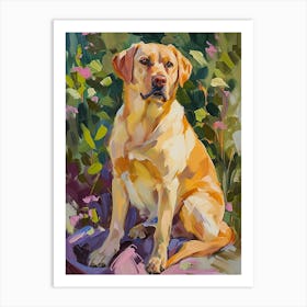 Labrador Retriever Acrylic Painting 3 Art Print