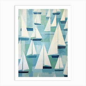 Sailboats 11 Art Print