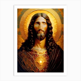 Golden Jesus 1 Art Print