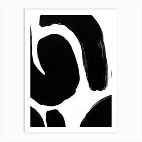 Black And White Swirls Art Print