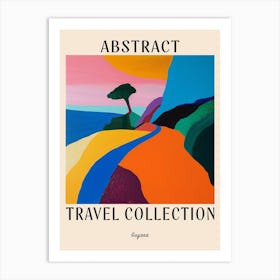 Abstract Travel Collection Poster Guyana 3 Art Print