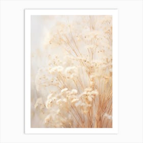 Boho Dried Flowers Babys Breath 4 Art Print