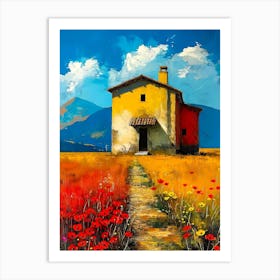 Poppies In The Field Art Print