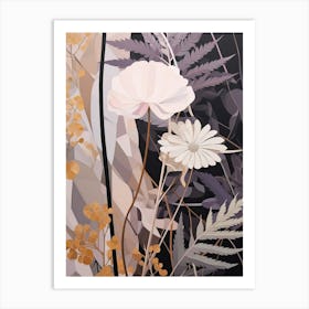 Flower Illustration Lilac 6 Art Print