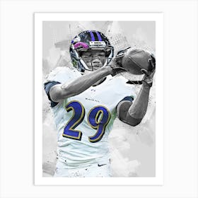 Marlon Humphrey Baltimore Ravens Art Print