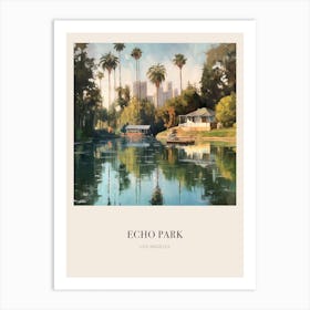 Echo Park Los Angeles United States 3 Vintage Cezanne Inspired Poster Art Print