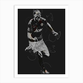 Rio Ferdinand 3 Art Print